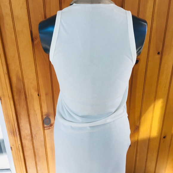 Zara white beige hi low asymmetrical tunic top - Picture 3 of 7